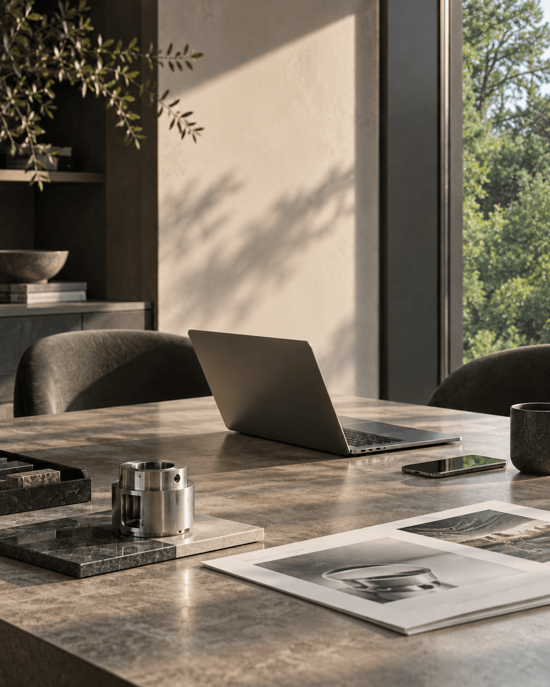 Modern technology workspace for commercial decision-making
